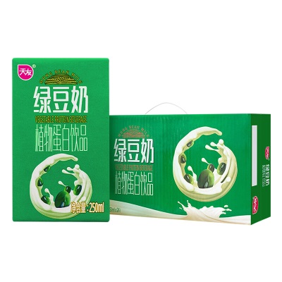 天友绿豆奶植物蛋白饮品250ml*24盒装整箱重庆