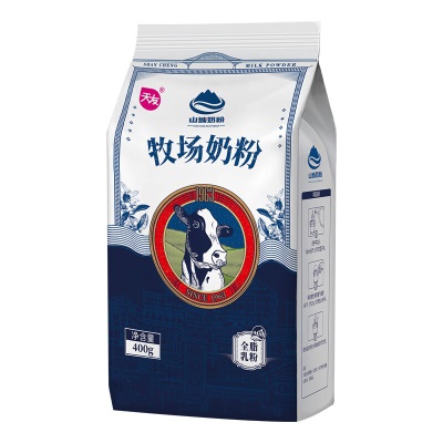 天友山城奶粉牧场奶粉400g袋装全脂乳粉牛奶粉 山城牧场奶粉400g