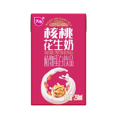 天友 核桃花生奶植物蛋白饮品整箱250ml*24盒常温重庆 1提