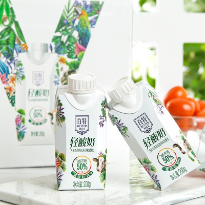 天友百特轻酸奶200g*10盒装整箱 巴氏杀菌热处理风味发酵乳 200g*10盒