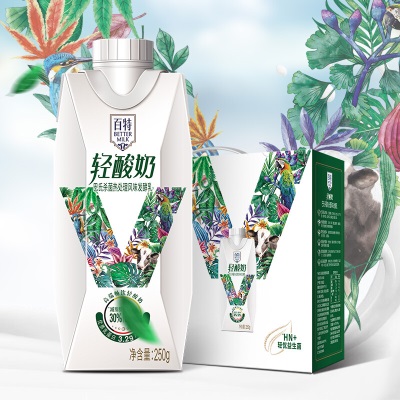 【特价】重庆天友百特轻酸奶风味发酵乳250g*10盒*2箱常温 百特轻酸奶250g*10盒*2箱