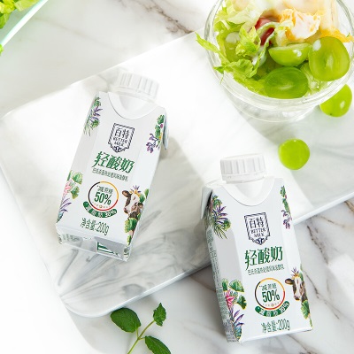 天友百特轻酸奶200g*10盒装整箱 巴氏杀菌热处理风味发酵乳 200g*10盒