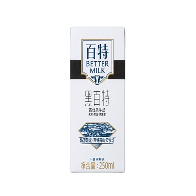 天友黑百特牛奶优质牛奶250ml*12盒黑米黑豆黑芝麻营养早餐奶 1提
