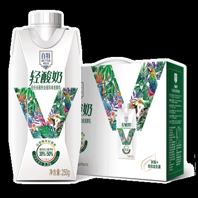 【特价】重庆天友百特轻酸奶风味发酵乳250g*10盒*2箱常温 百特轻酸奶250g*10盒*2箱
