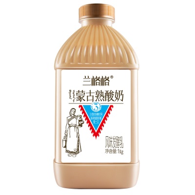 兰格格蒙古风味熟酸奶蒙马苏里新鲜活菌发酵组合 1kgx2桶