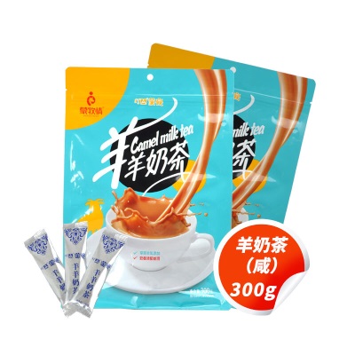 蒙亮 蒙古奶茶咸味速溶固体饮料早餐茶红枣味奶茶粉甜味独立小包装 古法制作 蒙古奶茶【咸味】400g