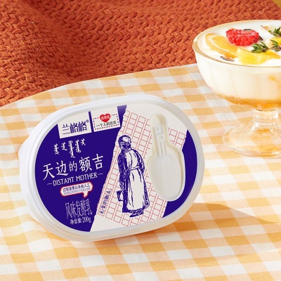 兰格格天边的额吉内蒙古草原酸牛奶180g*8盒+6袋谷物包