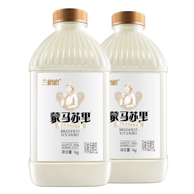 兰格格蒙古炭烧熟酸奶蒙马苏里乳酪低温酸奶1kg组合装