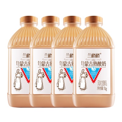 兰格格蒙古炭烧熟酸奶蒙马苏里乳酪低温酸奶1kg组合装