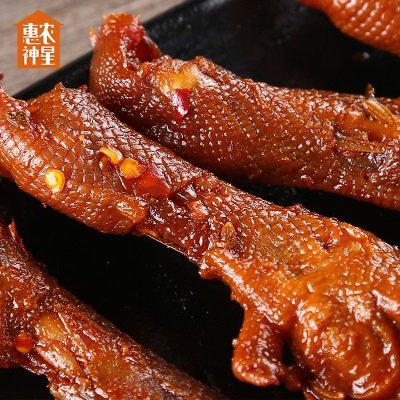 惠农神星香辣鸭掌250g卤味麻辣鸭爪休闲即食零食小吃熟食真空包装