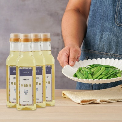 【戈壁工坊】亚麻籽油 一级低温冷榨食用油成人孕妇月子油胡麻油
