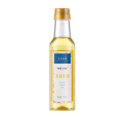 【戈壁工坊】亚麻籽油一级冷榨植物油月子油食用油300ml 儿童辅用食油