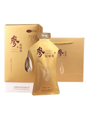早康 鲜人参枸杞原浆30ml*7袋宁夏头茬枸杞鲜参杞原浆枸杞汁