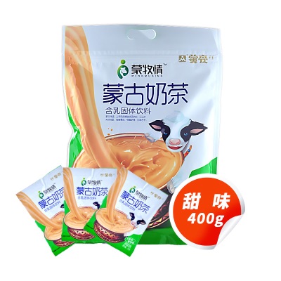 蒙亮蒙古奶茶冲饮速溶固体饮料早餐茶红枣味奶茶粉便携独立包袋装