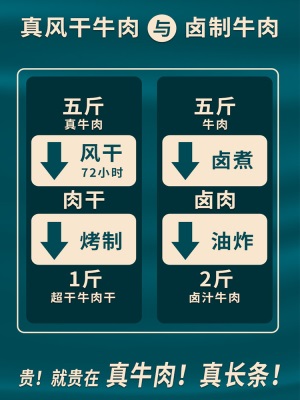 蒙亮内蒙古超干风干手撕牛肉干原味正宗特产小吃零熟食官方旗舰店
