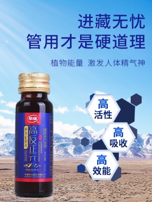 早康鲜参杞原浆 高反正元牌长白山鲜人参宁夏中宁鲜枸杞50ml*10瓶