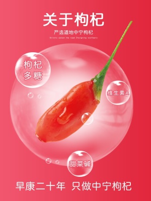 早康石榴枸杞原浆 新鲜石榴枸杞果汁道地中宁枸杞果汁300ml旗舰店