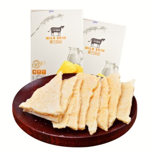 蒙亮 蒙古干奶皮子 正宗手工奶酪 儿童奶制品无添加零食100g