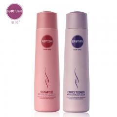 笛梵洗发水套装 DIFO烫染受损修护洗发露护发素洗护套280mL*2
