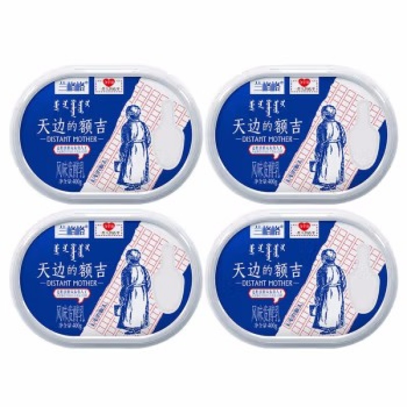 兰格格天边的额吉酸奶原味400gx4盒+4袋谷物包低温早餐搭配谷物整箱