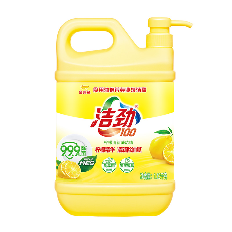 金龙鱼洁劲100柠檬清新洗洁精1.12千克
